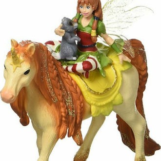 Schleich-S Παιχνίδι Μινιατούρα Fairy Marween with Glitter Unicorn Bayala για 5-12 Ετών 18εκ.