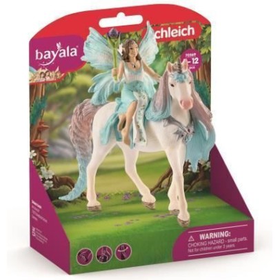 Schleich-S Παιχνίδι Μινιατούρα Fairy Eyela with Princess Unicorn Bayala για 7-12 Ετών 18εκ.