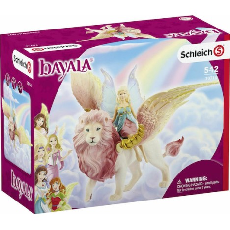 Schleich-S Παιχνίδι Μινιατούρα Fairy in Flight on Winged Lion Bayala για 3+ Ετών 18εκ.