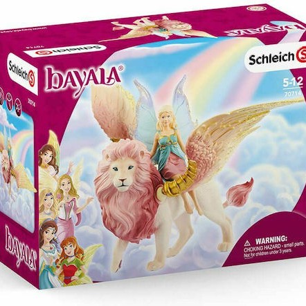 Schleich-S Παιχνίδι Μινιατούρα Fairy in Flight on Winged Lion Bayala για 3+ Ετών 18εκ.