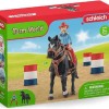 Schleich-S Παιχνίδι Μινιατούρα Cowgirl Barrel Racing για 3+ Ετών 16εκ.