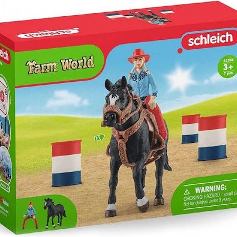 Schleich-S Παιχνίδι Μινιατούρα Cowgirl Barrel Racing για 3+ Ετών 16εκ.