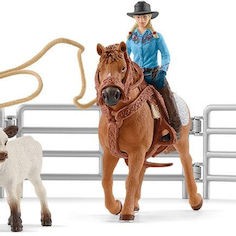 Schleich-S Παιχνίδι Μινιατούρα Cowgirl Team για 3+ Ετών
