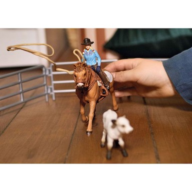Schleich-S Παιχνίδι Μινιατούρα Cowgirl Team για 3+ Ετών