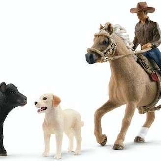 Schleich-S Παιχνίδι Μινιατούρα Farm World: Westernreiten για 3+ Ετών