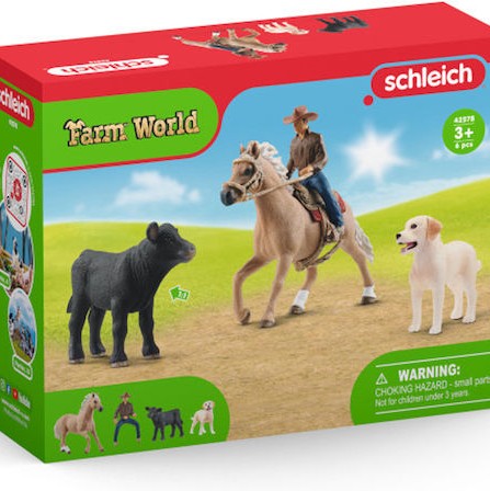 Schleich-S Παιχνίδι Μινιατούρα Farm World: Westernreiten για 3+ Ετών