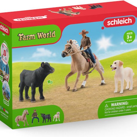 Schleich-S Παιχνίδι Μινιατούρα Farm World: Westernreiten για 3+ Ετών
