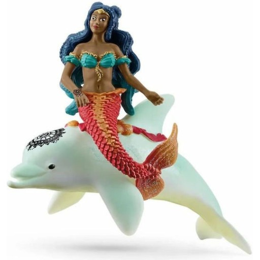 Schleich-S Παιχνίδι Μινιατούρα Isabelle On Dolphin Πολύχρωμο για 5-12 Ετών