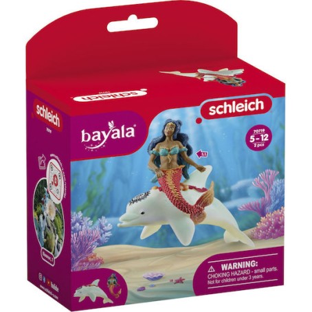Schleich-S Παιχνίδι Μινιατούρα Isabelle On Dolphin Πολύχρωμο για 5-12 Ετών