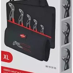 Knipex 5τμχ 125-300mm Σε Πάνινη Θήκη Σετ Γκαζοτανάλιες