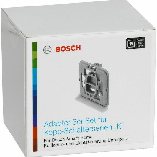 Bosch Βάση Στήριξης Διακόπτη Smart Home Adapter 3τμχ σε Λευκό Χρώμα 8750000414