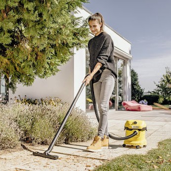 Karcher WD 2 PLUS V-12/4/18/C Σκούπα Υγρών / Στερεών 1000W με Πλαστικό Κάδο 12lt