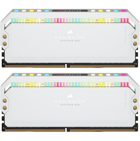 Corsair Dominator Platinum RGB DDR5 64GB RAM με 2x32GB Modules και Ταχύτητα 5200 για Desktop