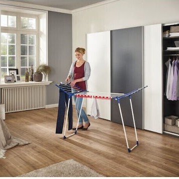 Leifheit Pegasus 150 Πτυσσόμενη Απλώστρα Δαπέδου από Μέταλλο με Μήκος Απλώματος 18m