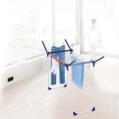 Leifheit Pegasus 150 Πτυσσόμενη Απλώστρα Δαπέδου από Μέταλλο με Μήκος Απλώματος 18m