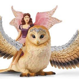 Schleich-S Παιχνίδι Μινιατούρα Bayala Νεράιδα Με Κουκουβάγια για 5+ Ετών