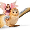 Schleich-S Παιχνίδι Μινιατούρα Bayala Νεράιδα Με Κουκουβάγια για 5+ Ετών
