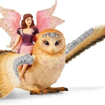 Schleich-S Παιχνίδι Μινιατούρα Bayala Νεράιδα Με Κουκουβάγια για 5+ Ετών