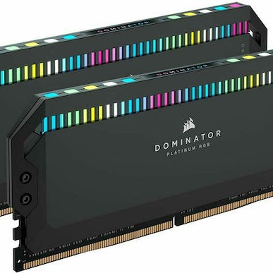 Corsair Dominator Platinum RGB DDR5 32GB RAM με 2x16GB Modules και Ταχύτητα 6000 για Desktop