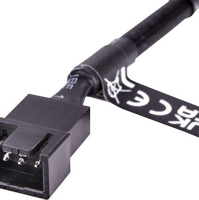 Thermaltake 4-Pin pwm - 2x 4-Pin pwm Cable 0.11m Μαύρο AC-060-CO1OTN-F1