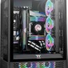 Thermaltake The Tower 500 Gaming Midi Tower Κουτί Υπολογιστή με Πλαϊνό Παράθυρο Μαύρο