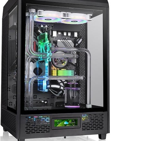 Thermaltake The Tower 500 Gaming Midi Tower Κουτί Υπολογιστή με Πλαϊνό Παράθυρο Μαύρο