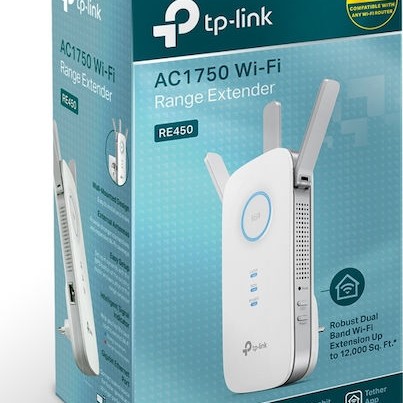 TP-LINK RE450 v4 WiFi Extender Dual Band (2.4 & 5GHz) 1750Mbps