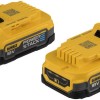 Dewalt Σετ 2 Μπαταριών Εργαλείου Λιθίου 18V με Χωρητικότητα 1.7Ah Powerstack