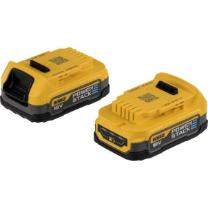 Dewalt Σετ 2 Μπαταριών Εργαλείου Λιθίου 18V με Χωρητικότητα 1.7Ah Powerstack