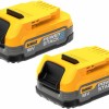Dewalt Σετ 2 Μπαταριών Εργαλείου Λιθίου 18V με Χωρητικότητα 1.7Ah Powerstack