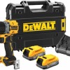 Dewalt PowerStack Κρουστικό Δραπανοκατσάβιδο Μπαταρίας Brushless 18V 2x1.7Ah