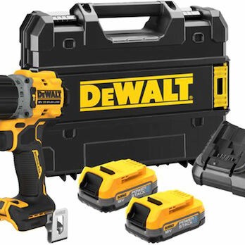 Dewalt PowerStack Κρουστικό Δραπανοκατσάβιδο Μπαταρίας Brushless 18V 2x1.7Ah