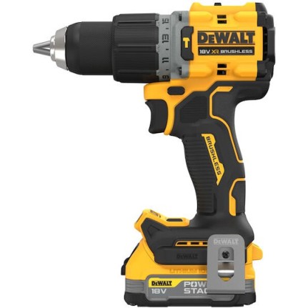 Dewalt PowerStack Κρουστικό Δραπανοκατσάβιδο Μπαταρίας Brushless 18V 2x1.7Ah