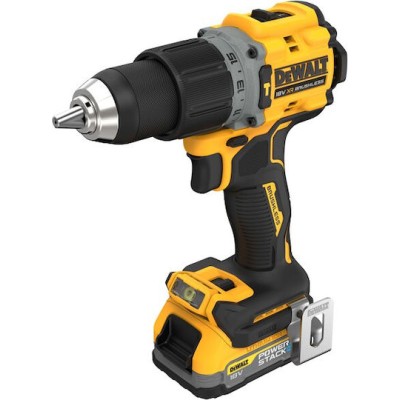 Dewalt PowerStack Κρουστικό Δραπανοκατσάβιδο Μπαταρίας Brushless 18V 2x1.7Ah