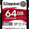 Kingston Canvas React Plus SDXC 64GB Class 10 U3 V90 UHS-II