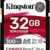 Kingston Canvas React Plus SDHC 32GB Class 10 U3 V90 UHS-II