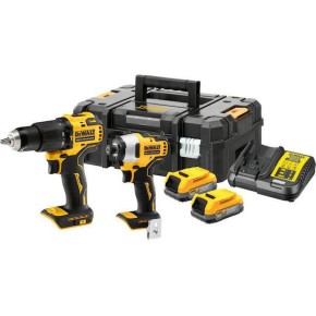Dewalt Σετ Δραπανοκατσάβιδο & Κατσαβίδι 18V με 2 Μπαταρίες 1.7Ah και Θήκη