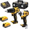 Dewalt Σετ Δραπανοκατσάβιδο & Κατσαβίδι 18V με 2 Μπαταρίες 1.7Ah και Θήκη