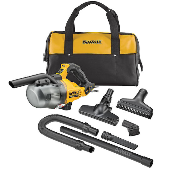 Dewalt Επαναφορτιζόμενο Σκουπάκι Χειρός 18V Χωρίς Φορτιστή και Μπαταρία Κίτρινο