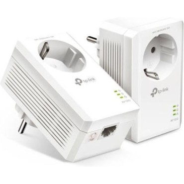 TP-LINK TL-PA7019P KIT v1 Powerline Διπλό για Ενσύρματη Σύνδεση με Passthrough Πρίζα και Θύρα Gigabit Ethernet