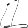 Sony WI-C100 In-ear Bluetooth Handsfree Ακουστικά με Αντοχή στον Ιδρώτα Μαύρα