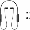 Sony WI-C100 In-ear Bluetooth Handsfree Ακουστικά με Αντοχή στον Ιδρώτα Μαύρα
