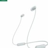 Sony WI-C100 In-ear Bluetooth Handsfree Ακουστικά με Αντοχή στον Ιδρώτα Λευκά