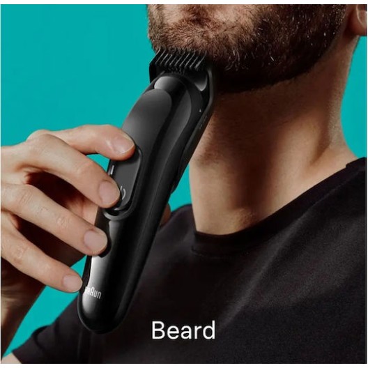 Braun Σετ Επαναφορτιζόμενης Κουρευτικής Μηχανής Μαύρο MGK3410