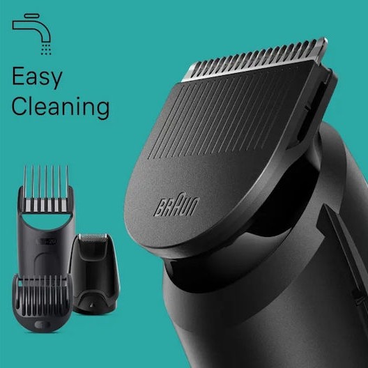 Braun Σετ Επαναφορτιζόμενης Κουρευτικής Μηχανής Μαύρο MGK3410