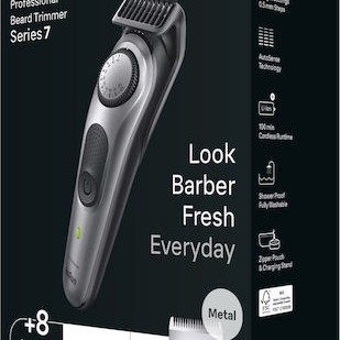 Braun Series 7 Trimmer Μηχανή Επαναφορτιζόμενη Black / Space Grey BT7420