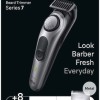 Braun Series 7 Trimmer Μηχανή Επαναφορτιζόμενη Black / Space Grey BT7420