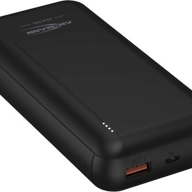 Ansmann PB320PD Power Bank 20000mAh 20W με 2 Θύρες USB-A και Θύρα USB-C Power Delivery / Quick Charge 3.0 Μαύρο