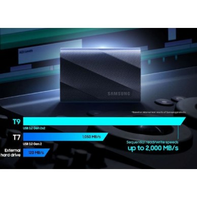 Samsung T9 USB 3.2 Εξωτερικός SSD 2TB 2.5
