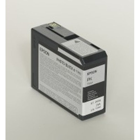 Epson T5801 Γνήσιο Μελάνι Εκτυπωτή InkJet Photo Μαύρο (C13T580100)